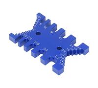 Keenso Tacketail Jig Tenon Brake Aluminium pour Outils de Travail du Bois, Modèle de Contrôle Exact avec échelle Métrique et Douane, Adaptée au Routeur de Carpense Sciage Message Linéaire (BLUE)