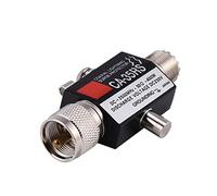 Keenso Tadrez de la Foudre D'antenne pour Connecteur UHF Masculin à Femelle, élément D'arrestateur de Surtension de Gazage, Excellentes Caractéristiques à Haute Fréquence pour Une Utilisation en