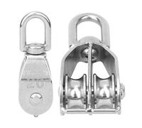 Keenso Taille Portable M20 Sangle Fixe Disc Double Roue, une Forte Charge de Chargement, 2 Pcs