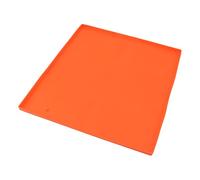 Keenso Tapis de Cuisson en Silicone Robuste pour Barbecue, pour Garder la Plaque Propre et Prête à l'emploi (17po Orange)