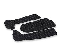 Keenso Tapis de planche de surf, 3 pièces Eva, coussinets de traction pour planche de surf, tapis de traction antidérapant pour planche de surf, poignée de pont (noir)