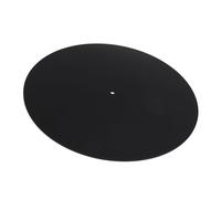 Keenso Tapis de Platine Antistatique en Acrylique pour Réduction du Bruit et Meilleure qualité Sonore pour les Joueurs Record de 12 Pouces, Idéal pour les Collectionneurs (Noir transparent)