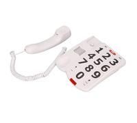 Keenso Téléphone de Bouton Pratique Pratique avec Redisage Rapide et Contrôle du Volume, Idéal pour Les Personnes âgées, Combinable