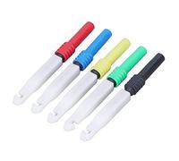 Keenso Test des Aiguilles pour le Point Métallique 0,7 Mm Mini épingles D'essai avec Couverture pour les Sondes Multimètres de 5 (rouge, Noir, Jaune, Bleu, vert)
