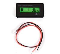 Keenso Tester de Tension de capacité de Durée de Vie Longue Durée pour la capacité de la Batterie, Voltmètre rétro-éclairé pour les Amateurs de Bricolage