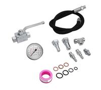 Keenso Testeur de Pression D'huile, Kit D'outils de Test d'air IPR, Détecteur de Fuite du Système D'huile Haute Pression avec Tuyau de 5300 PSI pour Moteurs de 6,0 L et 7,3 L