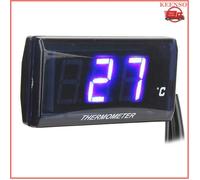 KEENSO Thermomètre à eau pour moto (rouge)Jauge Numérique De Température 'eau Pour Moto écran LCD Ultra Fin moto capteur Rouge Bleu