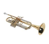 Keenso Trompette en Laiton, Trompette Musicale pour Débutants, tonalité Vive, Hauteur Correcte, Construction en Laiton avec Kit d'accessoires, Boîte et Sangles pour Groupe Scolaire d'entraînement