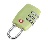 Keenso TSA Cadenas à Bagages avec Code à 3 Chiffres, 1,2x2,5 Pouces (GREEN) | Cadenas en alliage de Zinc, trou de serrure des douanes, sécurité de voyage sans asier de valise à dos, accessoire de