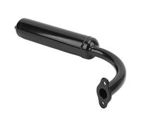 Keenso Tuyau D'échappement D'en-tête de Motos, Tuyau D'échappement de Silencieux de Motos Noir pour Moteurs 2 Temps 49 60 66 80 Vélo motorisé