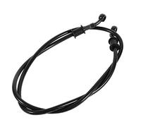 Keenso Tuyau D'huile Embrayage Frein, Tuyau de Ligne Tressé en Acier Inoxydable Coloré 500/600 / 900 / 1200MM pour Moto, vélos, Enduro, Motocross(Noir 600mm)