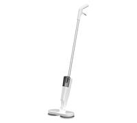 Keenso Vadrouille électrique, Vadrouille Automotrice Légère sans Fil avec Tête Rotative à 180° et Poignée Réglable pour Sols en Bois Dur et Carrelage (WHITE)