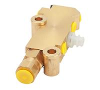 Keenso Valve de Dosage de Frein à Tambour à Disque, Valve Combinée Classique avec Interrupteur pour Camions Pleine Taille 1978 1987, Remplacement pour OEM 172 1350 172 1353 (Cuivre)