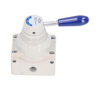 Keenso Valve de Levier D'air 2 Position 4 -Wegen Contrut Interrupteur pour les Appareils Industriels, Alliage D'aluminium (4HV310-08)