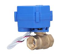 Keenso Valve Sphérique Motorisée électrique pour le Traitement de L'eau Miniature Electro-Ball Valve, Interrupteur DC12V pour la Domotique
