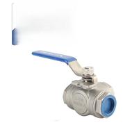 Keenso Vanne à Trois Voies, 1" DN25 en Acier Inoxydable
