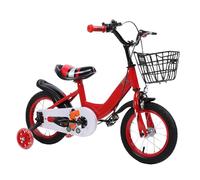 Keenso Vélo pour Enfant de 30 Cm avec Roues D'entraînement, pour Les Enfants de 3 à 10 Ans (Rouge)