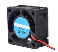 Keenso Ventilateur de Refroidissement 12V 4020 avec Roulement à Manchon, Faible Bruit pour Imprimante 3D, Matériau ABS Noir