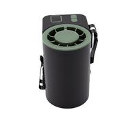 Keenso Ventilateur de Taille Rechargeable, Conception à Clip de Ceinture, | Dispositif de refroidissement portable, affichage de puissance LED, paramètres polyvalents, construction légère en ABS,
