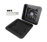 Keenso Ventilateur de Ventilation pour Camping-car, 7,2 W, 24 V DC, Ventilateur D'échappement avec Flux D'air de 3,30 m³ Min, Grille étanche à L'eau, Moustiquaire pour Camping-car,