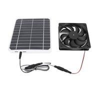 Keenso Ventilateur D'échappement Solaire, Panneau Solaire 20W avec Ventilateur de Ventilation pour la Maison de Compagnie de Poulet