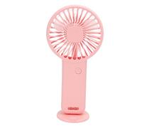 Keenso Ventilateur portatif rechargeable - USB silencieux - Pour les voyages en plein air - Mini ventilateur léger pour (plastique, 9,4 x 19,1 cm) (petit compartiment stable, rose)
