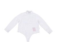 Keenso Veste d'escrime, Haut d'entraînement de Protection Anti-Coups pour Enfants avec Tissu Léger et Respirant en Soie Glacée pour Les Compétitions 'Escrime des Jeunes (50)