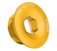 Keenso Vis de pédalier Boulon Bras manivelle en Alliage d'aluminium pour Bouchon Support vélo Route Montagne vis M20 d'axe BB(Or)-Bouchons pour Bouteilles XT