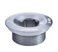 Keenso Vis de Pédalier Boulons de Manivelle de Vélo en Alliage d'Aluminium Vis de Manivelle de Vis de Fixation 590 596 XT SLX(Titane)