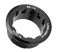 Keenso Volant D'inertie, Couvercle de Verrouillage de Volant de Vélo en Alliage D'aluminium avec Conception Antidérapante pour Anneau de Verrouillage de Cassette à 12 Vitesses Série (Black)