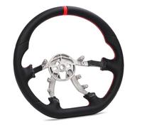 Keenso Volant en Fibre de Carbone, Conception de Course de Type D à Fond Plat avec Mousse de Polyuréthane Double densité et Cuir Allemand, Remplacement pour 1500 DT 2019 2500 DJ 2019