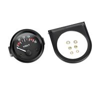 Keenso Voltmètre de Voiture, Voltmètre Universel de Voiture 12V 52mm Jauge de Tension Ronde 8-16V BX100007 pour la Plupart des Voitures 12V