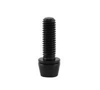 Keenso with Washer Screw Vis à tête Conique New Alloy Vis à tête Conique à tôle avec rondelle pour vélo de Montagne(M6X16 Noir) Bicyclettes et pièces détachées