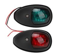 Keenso Yacht Navigation Light Shipping Lamp 10-30V LED Lampe de Navigation Marine Ancre Light Boat Rouge Vert(Noir)