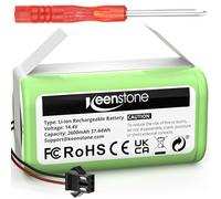 Keenstone 14,4V Batterie Li-ION 2600mAh pour Bagotte BG600 BG700 Lefant M520 Muzili G9070 IKOHS NETBOT S14 S15 Eufy RoboVac 11 11S 30C 35C 12 15C Max DEEBOT 605 N79S Conga Excellence 990 950