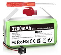 Keenstone 14,4V Batterie Li-ION 3200mAh pour Bagotte BG600 BG700 Lefant M520 Muzili G9070 IKOHS NETBOT S14 S15 Eufy RoboVac 11 11S 30C 35C 12 15C Max DEEBOT 605 N79S Conga Excellence 990 950