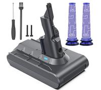 Keenstone 8000mAh Batterie pour Dyson V7 Motorhead Animal Trigger Pro Fluffy Mattress Absolute SV11 Aspirateur avec 2 Filtres, Vis et Tournevis