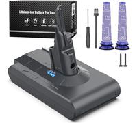 Keenstone 8000mAh Batterie pour Dyson V8 SV10 Absolute Fluffy Extra Animal Plus Motorhead Pro Parquet Slim Aspirateur avec 2 Filtres, Tournevis et Vis