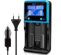 Keenstone Chargeur Batterie 18650 avec Ecran LCD, Chargeur de Piles Intelligent Universel pour Piles Rechargeables Ni-MH Ni-CD Li-ION LiFePO4 IMR AA AAA 10440 14500 16340 26650 etc