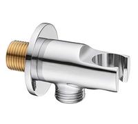 Keenware KSA-006 Support mural pour prise de douche coudée et pommeau Chromé