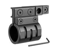 KEENZO Anneau de Fixation pour Lampe Torche décalée pour système de Rail - 2 façons d'inserts de Montage Inclus pour Lampe de Poche de 25,4 mm et 30 mm de diamètre