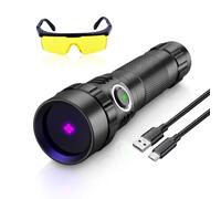 KEENZO Lampe de Poche UV 365nm, Détecteur de Lumière Noire pour Urine, Taches, Punaises de Lit et Plus Encore - 501BPRO