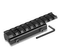 KEENZO Support de Rail, Queue d'aronde Picatinny Weaver Rail d'extension Adaptateur de Montage de Lunette de Visée Base de Profil Bas/Moyen/Haut Support de Montage