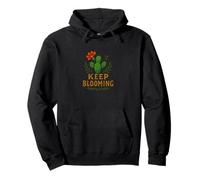 Keep Blooming Cactus Positive Desert Wildflower Retro Sweat à Capuche