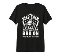 Keep Calm and BBQ on Birthday Edition BBQ Party T-Shirt Haut de Gamme