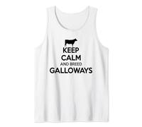 Keep Calm And Breed - Fermier éleveur vache Galloway Débardeur