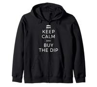 Keep Calm and Buy The Dip Actions Dividendes Bourse Trading Sweat à Capuche
