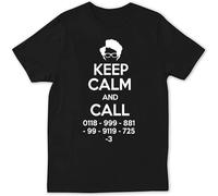 Keep Calm and Call The IT Crowd Maurice Moss The IT Crowd TV Show Gift T-ShirtL Black L