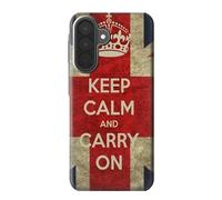 Keep Calm and Carry On Etui Coque Housse pour Samsung Galaxy A27