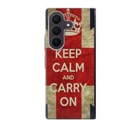 Keep Calm and Carry On Etui Coque Housse pour Samsung Galaxy Z Fold 8 Ultra